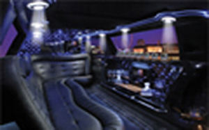 black limo interior
